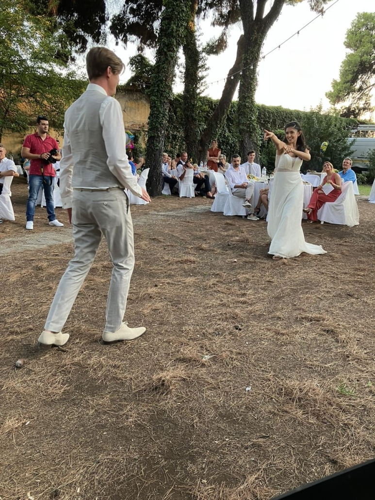 First dance Eirini and Lennaert - outdoor wedding Thessaloniki